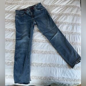 Eddie Bauer Flannel Lined Jeans Size 8 EUC
